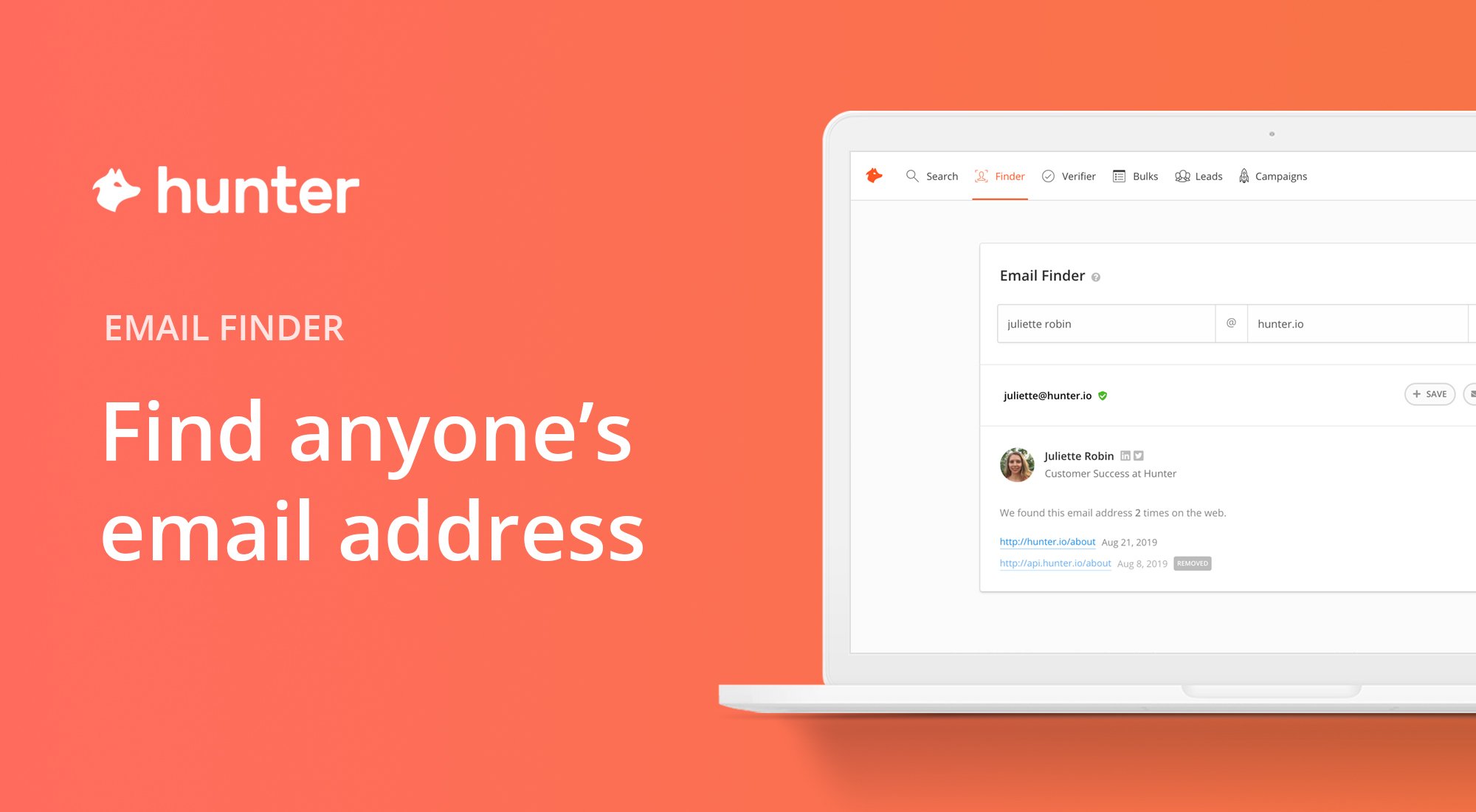 Email Finder - Free email search by name • Hunter