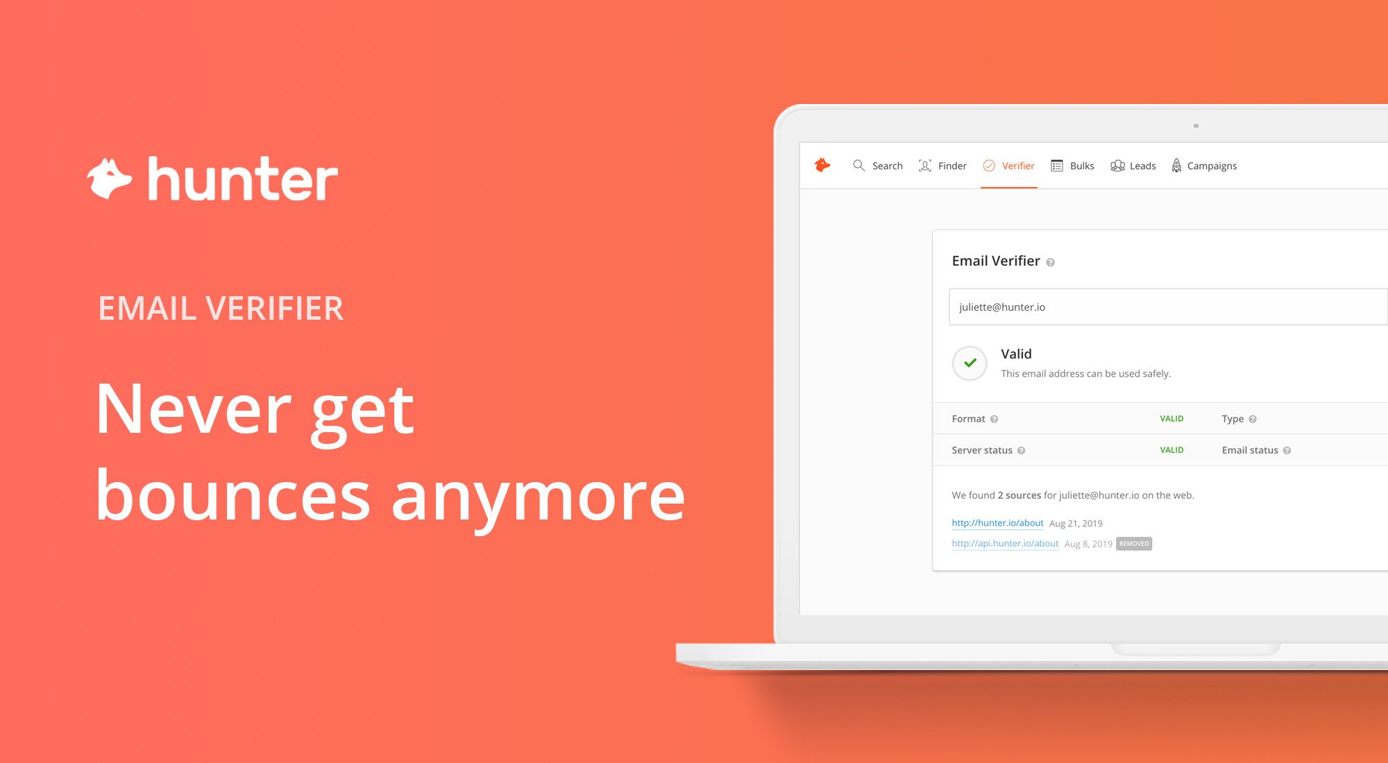 Email Verifier Verify Email Address With Free Email Checker Hunter