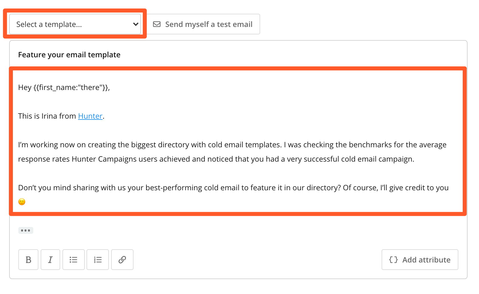 Compose first email