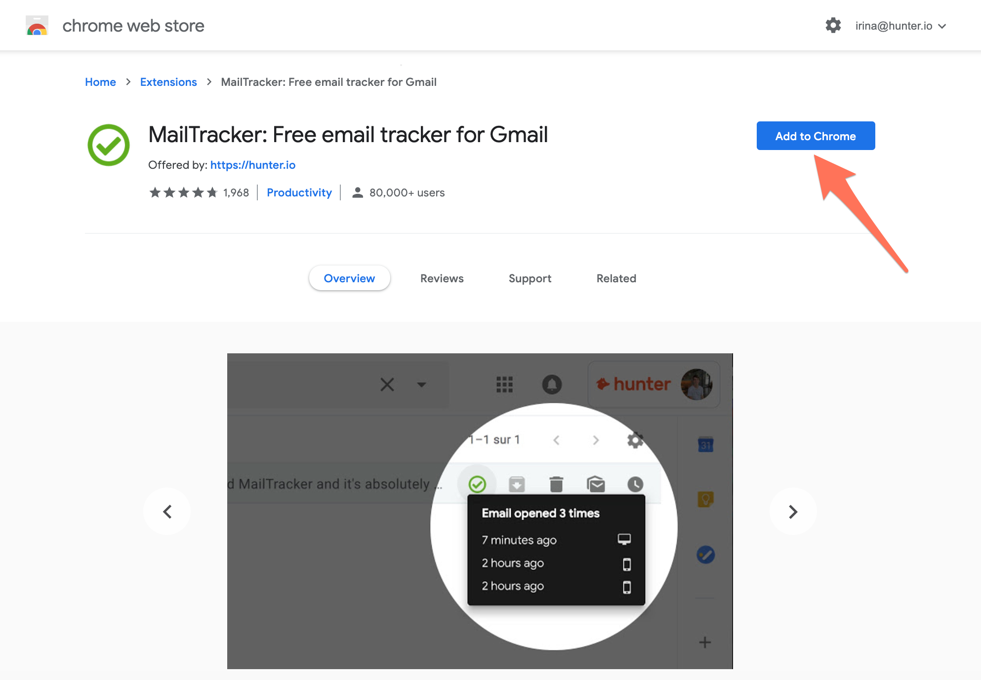 Mail tracker