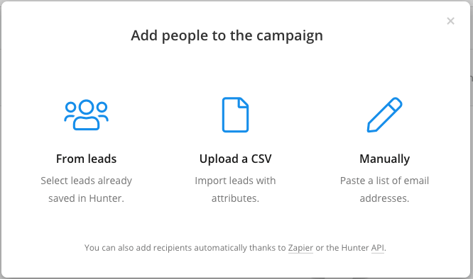 Add people to a Campaign