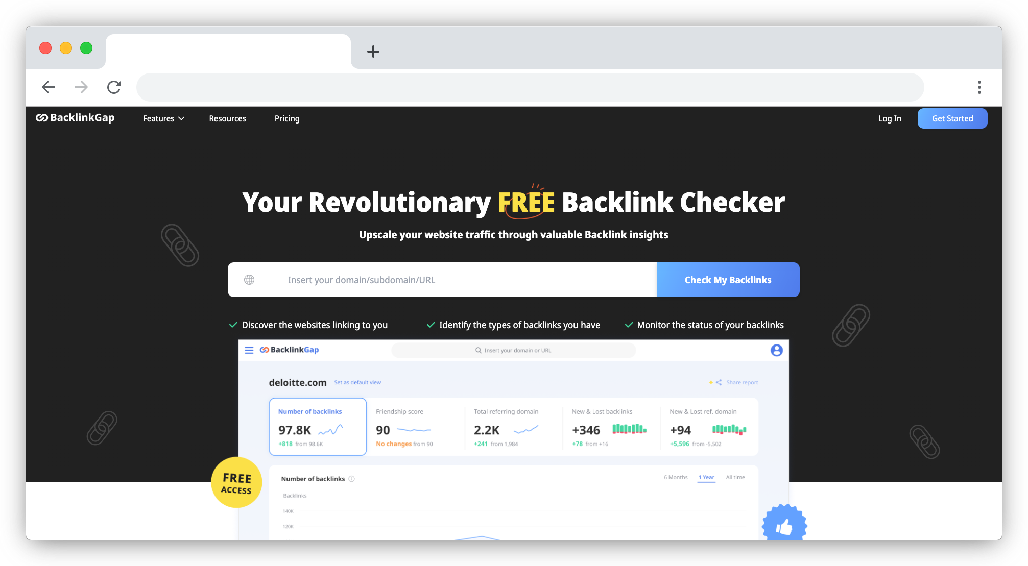 BacklinkGap screenshot