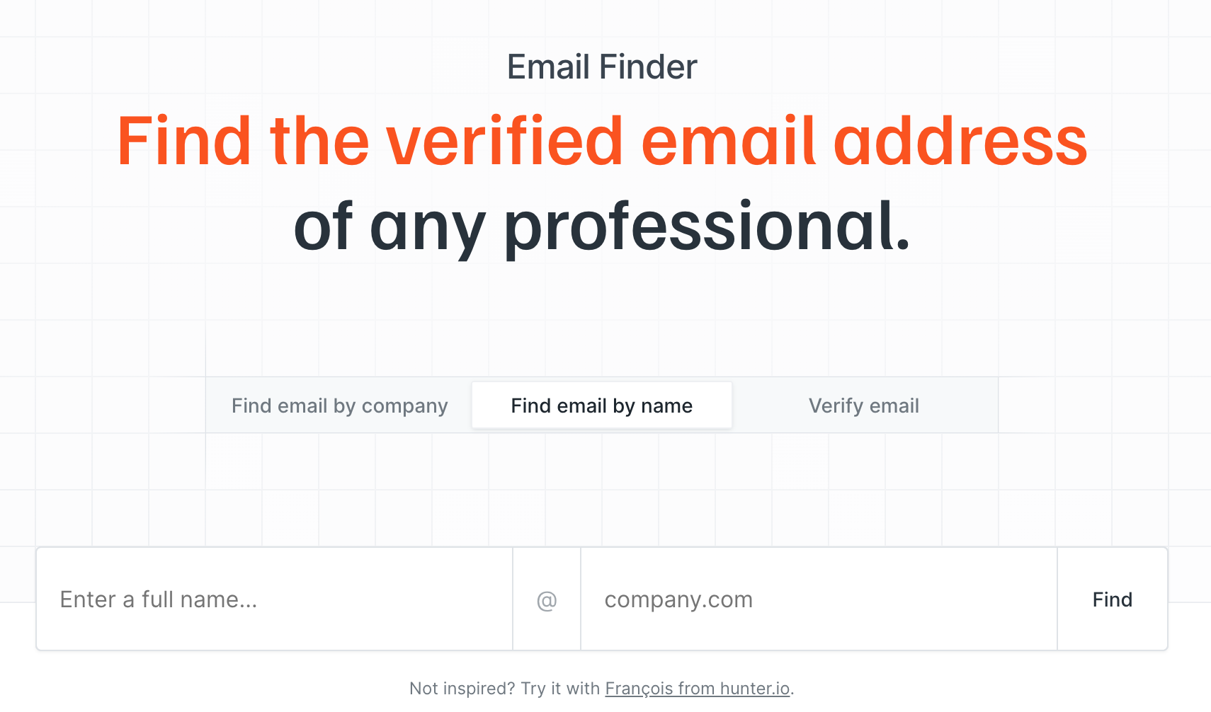 Hunter Email Finder Tool