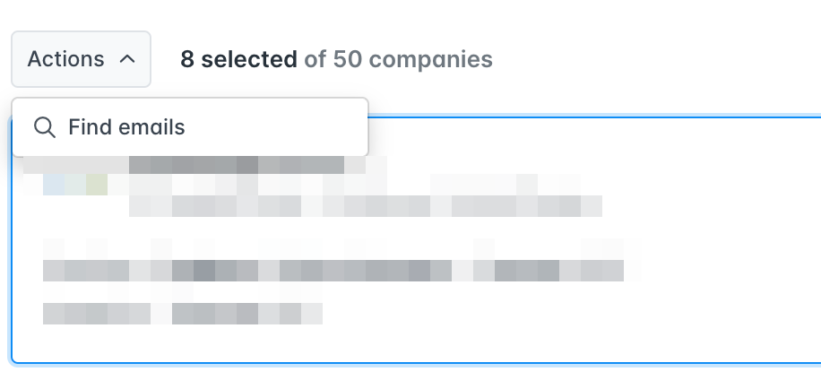 Hunter Signals allows you to find email addresses of the identified companies