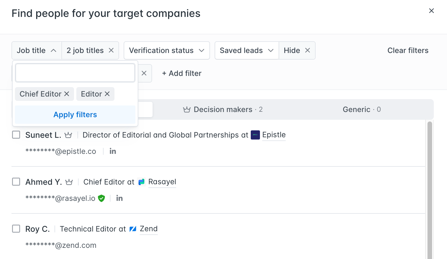 How Hunter’s New Profile-Level Filters Help You Run Efficient Outreach