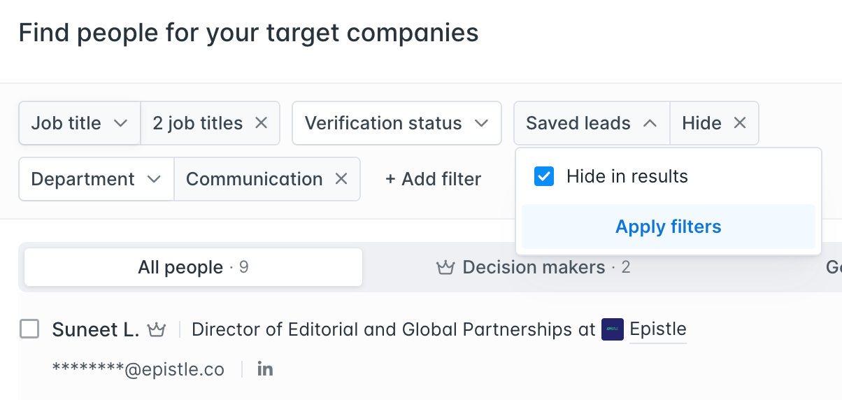 How Hunter’s New Profile-Level Filters Help You Run Efficient Outreach