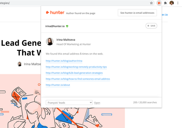 Introducing the Author Finder